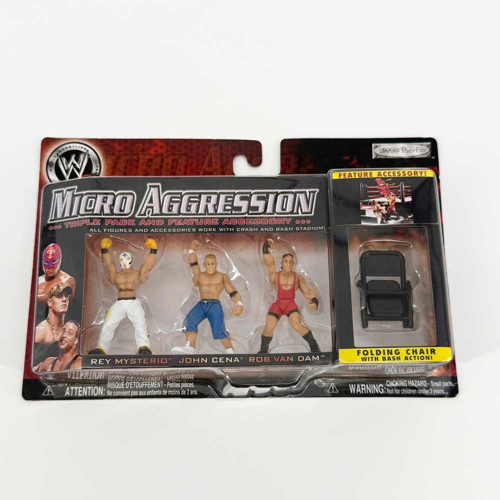 WWE Micro Aggression Series 1 Rey‎ Mysterio John Cena Rob Van Dam Jakks Pacific